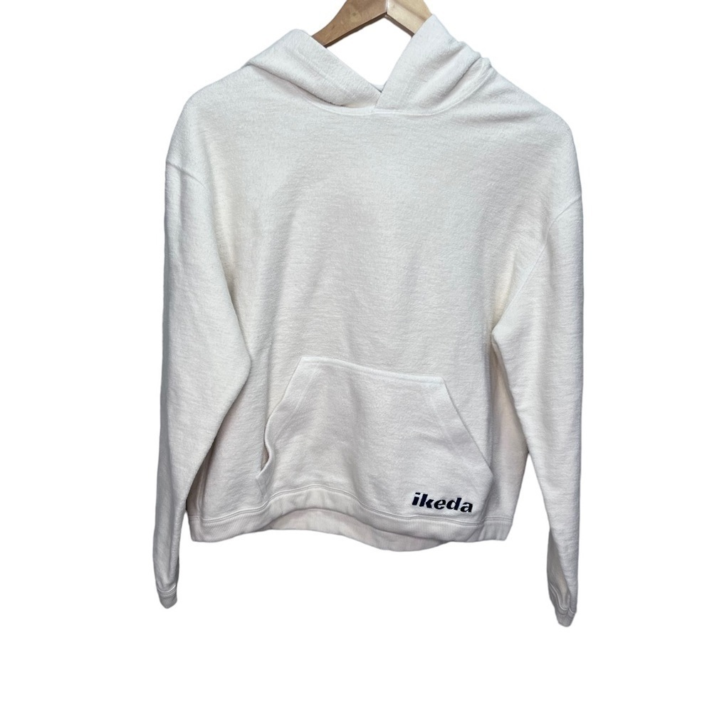 Vintage Ikeda Cream Hoody Size Small 100% Cotton